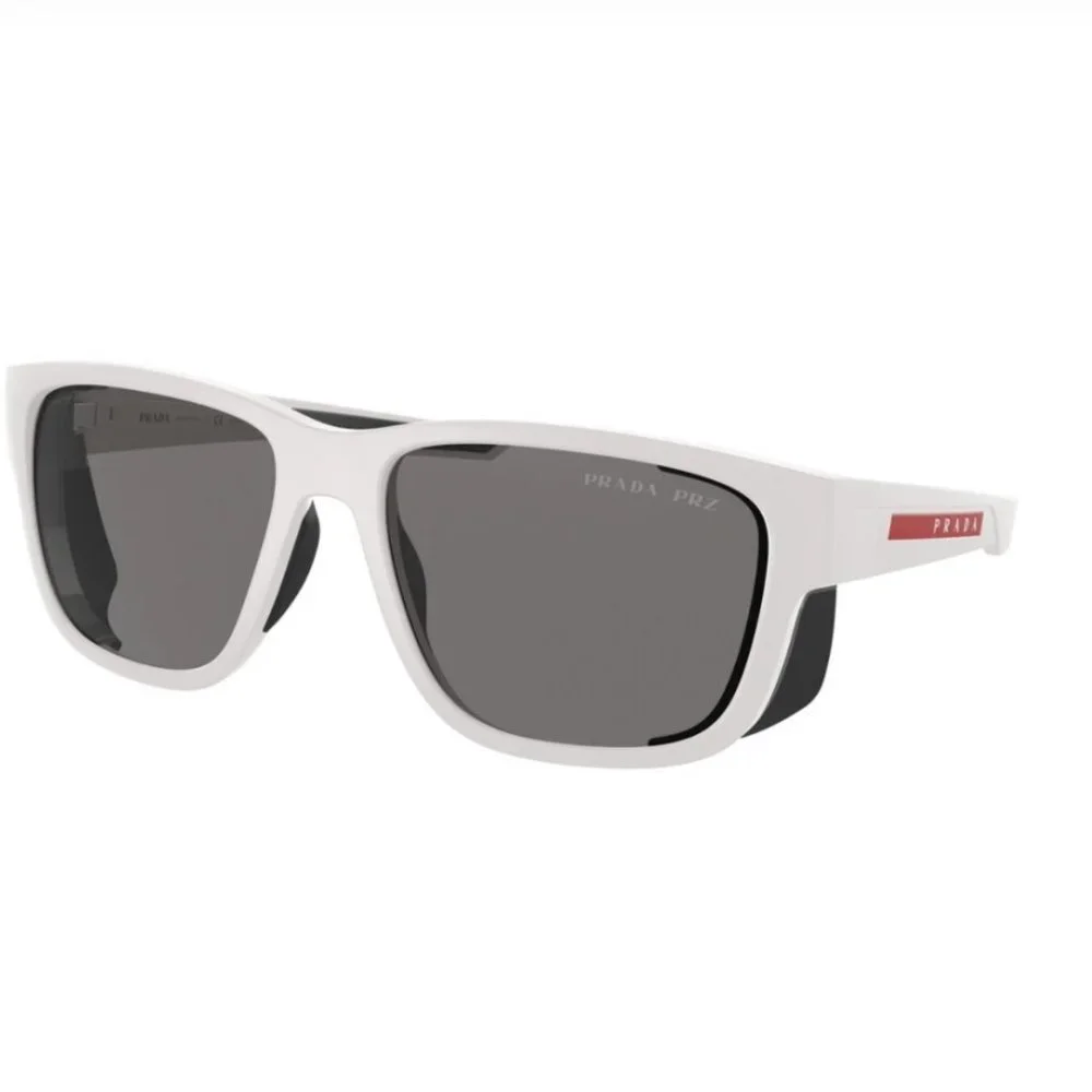 Sale! Prada White Rubber Men Sunglasses